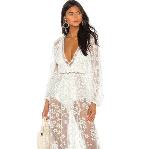 For Love and Lemons Eclair Maxi Dress
